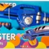 Air Blaster Legetøjsvåben Med 10 Skud - Op Til 9 Meter