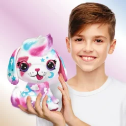 Airbrush Plush - Hunde Bamse - Med 4 Farver Og Skabeloner