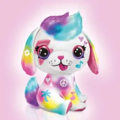 Airbrush Plush - Hunde Bamse - Med 4 Farver Og Skabeloner