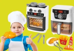 Airfryer Legetøj Med Tilbehør - Elektrisk - Tegole