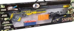 Air Shooter - Sniper Riffel - Sæt Med 20 Skumpile Og Tilbehør