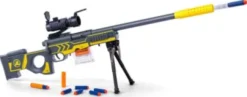 Air Shooter - Sniper Riffel - Sæt Med 20 Skumpile Og Tilbehør