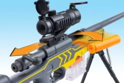 Air Shooter - Sniper Riffel - Sæt Med 20 Skumpile Og Tilbehør