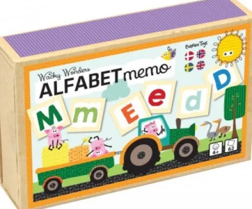 Alfabet Memo - Huskespil Med Bogstaver