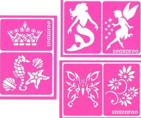 Ansigtsmaling Skabeloner - Pige - 6 Stk - Snazaroo