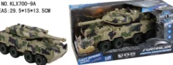 Armored Vehicle W/Friction, Light, Sound & Try-Me - Klx Toys
