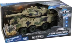 Armored Vehicle W/Friction, Light, Sound & Try-Me - Klx Toys