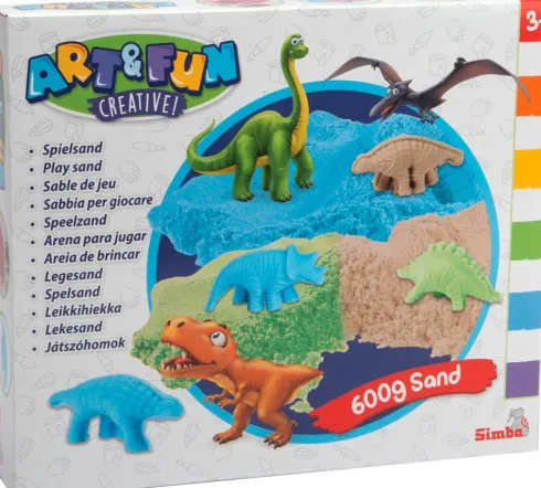 Art & Fun - Legesand Dinosaur Sæt Til Børn