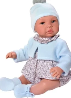 Asi - Leo Baby Dukke - Dreng - 46 CM - Kort Dragt Og Jakke