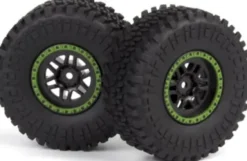 Assembled Wheel & Tyre - Green/2Pcs - Mv150736 - Maverick Rc
