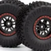 Assembled Wheel & Tyre - Red/2Pcs - Mv150738 - Maverick Rc