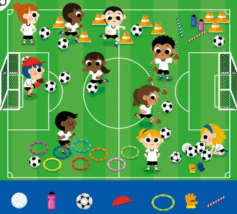 Auzou - Aktivitetskort - 20 Opgaver - Fodbold