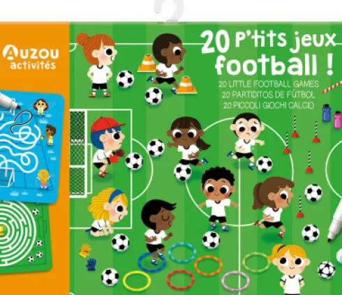 Auzou - Aktivitetskort - 20 Opgaver - Fodbold