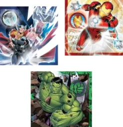 Avengers Puslespil - Marvel - Color - 3X48 Brikker - Clementoni