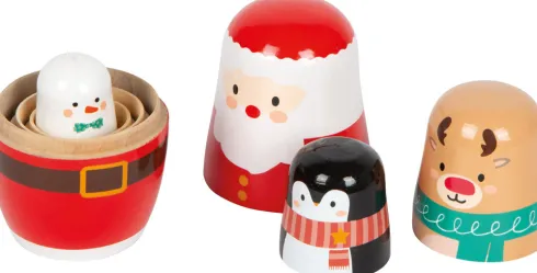 Babushka Dukker - Legetøj Til Børn - Jul - 4 Stk. - Træ - Small Foot