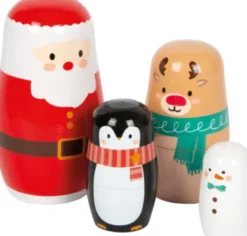 Babushka Dukker - Legetøj Til Børn - Jul - 4 Stk. - Træ - Small Foot