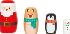 Babushka Dukker - Legetøj Til Børn - Jul - 4 Stk. - Træ - Small Foot