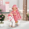 Baby Annabell Dukketøj - Pink Kappe - 36 CM