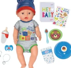 Baby Born - Jonas Baby Dukke - 43 CM - Dreng - Med Tilbehør