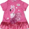 Baby Born - Kjole Med Flamingo Til Dukke - 43 CM