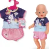 Baby Born - Kort Enhjørningepyjamas 43 CM