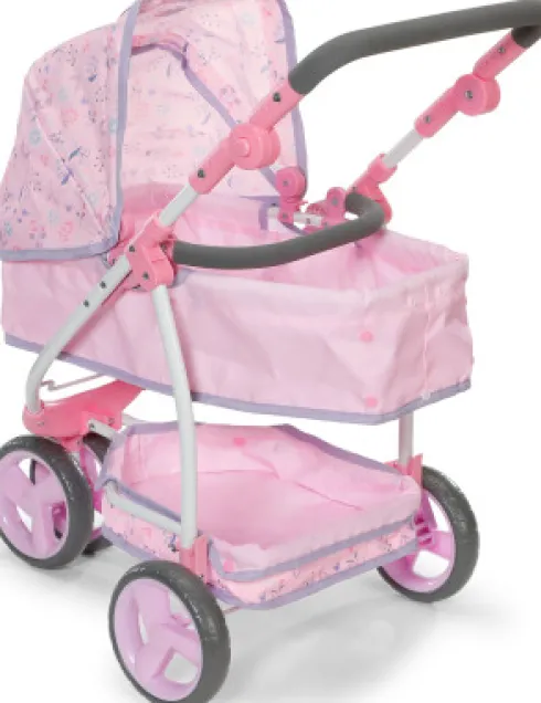 Baby Born - Luksus Blomstret Dukkevogn