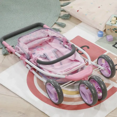 Baby Born - Luksus Blomstret Dukkevogn