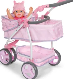 Baby Born - Luksus Blomstret Dukkevogn