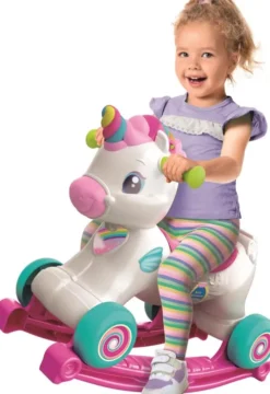 Baby Clementoni - Interactive Unicorn Ride On - 3-I-1 Gåbil