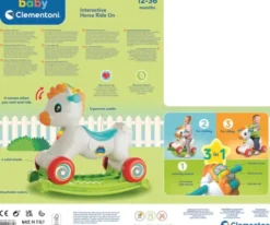 Baby Clementoni - Interactive Horse Ride On - 3-I-1 Gåbil