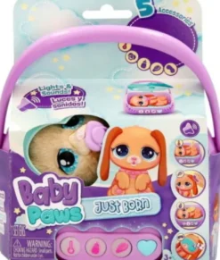 Baby Paws - Just Born - Interaktiv Hundehvalp Bamse - Lyd Og Lys