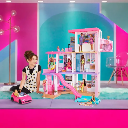 Barbie Bil - Cabriolet - Pink