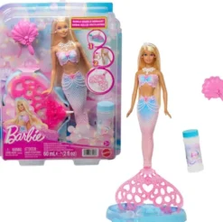 Barbie - Bubble Sparkle Mermaid - Havfrue Dukke Legesæt