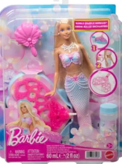 Barbie - Bubble Sparkle Mermaid - Havfrue Dukke Legesæt