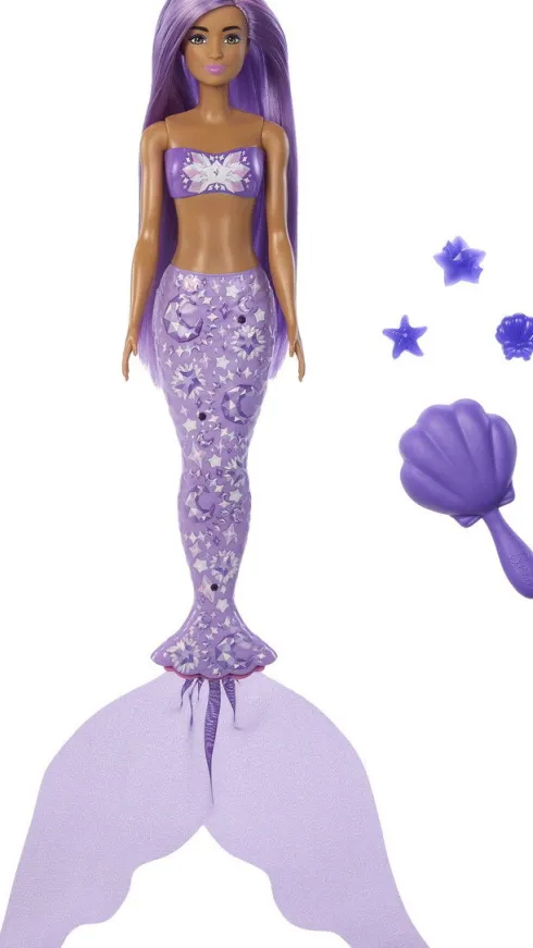 Barbie - Color Reveal - Havfrue Farveskift Dukke - Mattel Jfy73