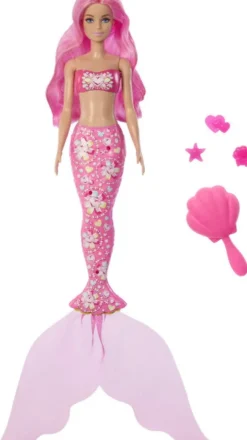 Barbie - Color Reveal - Havfrue Farveskift Dukke - Mattel Jfy73