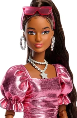 Barbie - Deluxe Dukke - Bubble Kjole - Sort