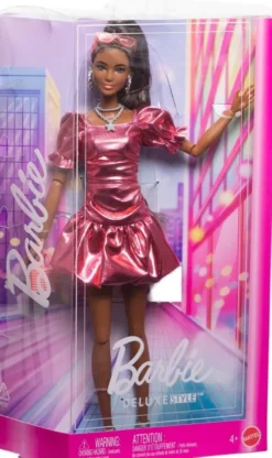 Barbie - Deluxe Dukke - Bubble Kjole - Sort