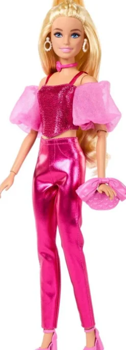 Barbie - Deluxe Dukke - Lyserød Korset Blond