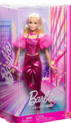 Barbie - Deluxe Dukke - Lyserød Korset Blond