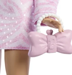 Barbie - Deluxe Lyserød Denimjakke Blond Dukke - Mattel Jjn69
