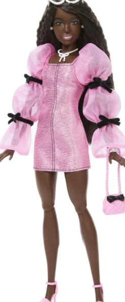 Barbie - Deluxe Style Dukke - Kjole Med Sløjfer - Mattel Jjn75
