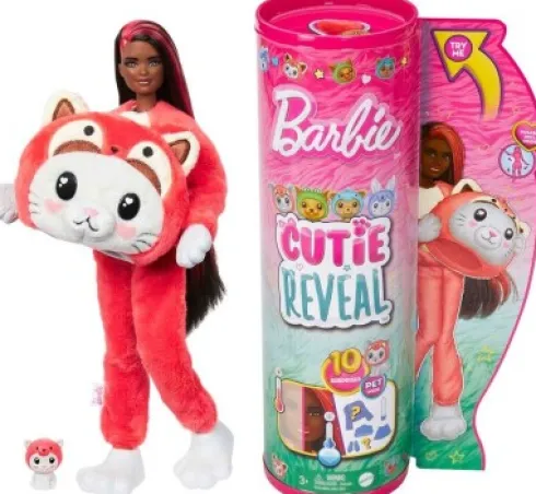 Barbie Dukke - Cutie Reveal - Kitty Red Panda - 10 Overraskelser
