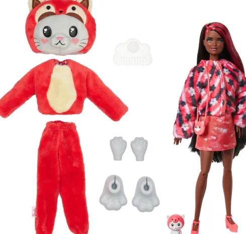 Barbie Dukke - Cutie Reveal - Kitty Red Panda - 10 Overraskelser