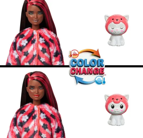 Barbie Dukke - Cutie Reveal - Kitty Red Panda - 10 Overraskelser