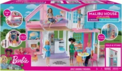Barbie Dukkehus - Malibu Hus Legesæt Med Tilbehør