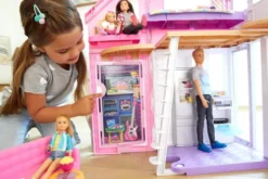 Barbie Dukkehus - Malibu Hus Legesæt Med Tilbehør