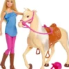 Barbie Dukke Med Hest Og Tilbehør