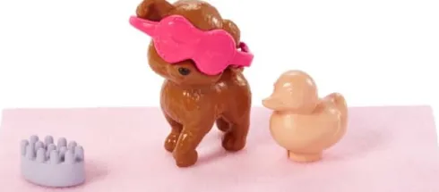 Barbie - Dukke Med Hundehvalp - Self Care Spa Day Legesæt