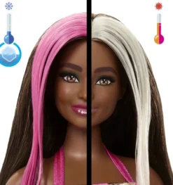 Barbie Dukke - Party Unboxed Sort - 10 Overraskelser